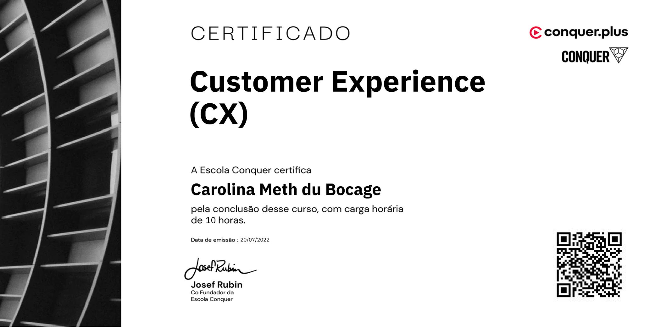Certificado de Customer Experience (CX)